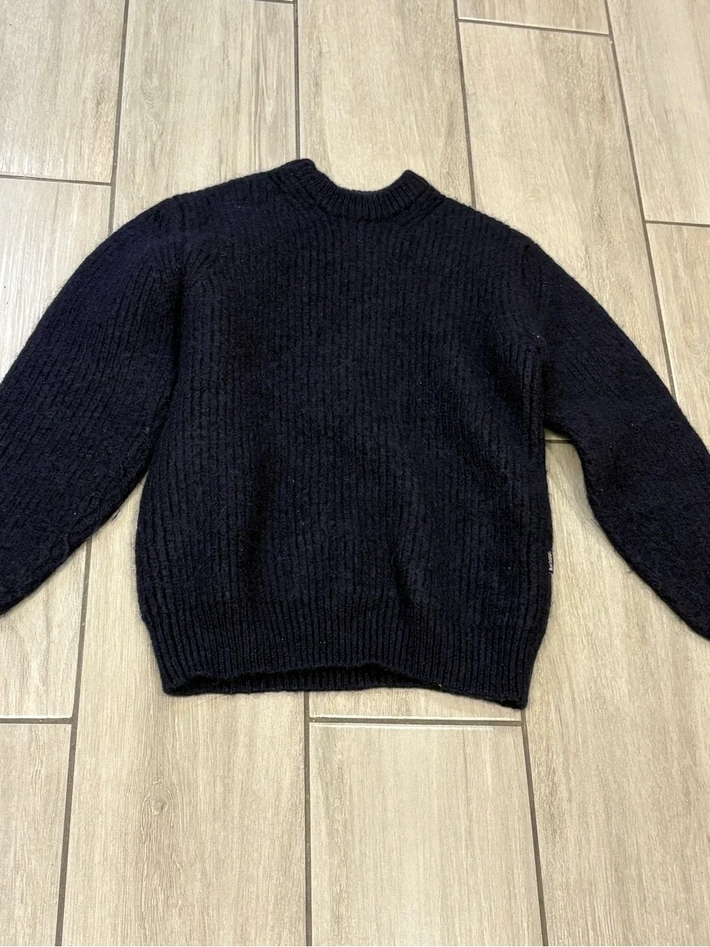 barbour navy jumper military size Small